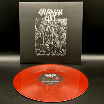 CAVEMAN CULT Blood and Extinction LP ORANGE / BLACK MARBLE  [VINYL 12"]